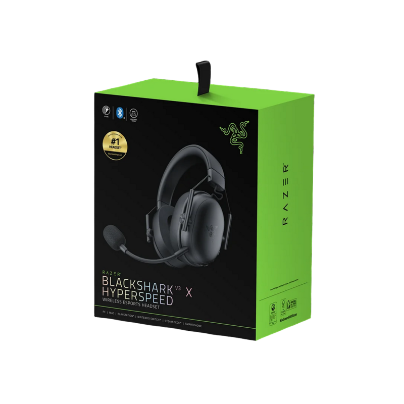 Gaming Wireless Headset Razer BlackShark V3 X HyperSpeed Esports Headset for PC Black