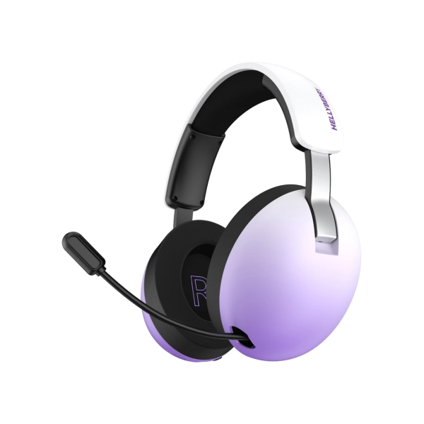 Gaming Headset Hator Hellyberry HH30 Pro  wireless, white-violet gradient
