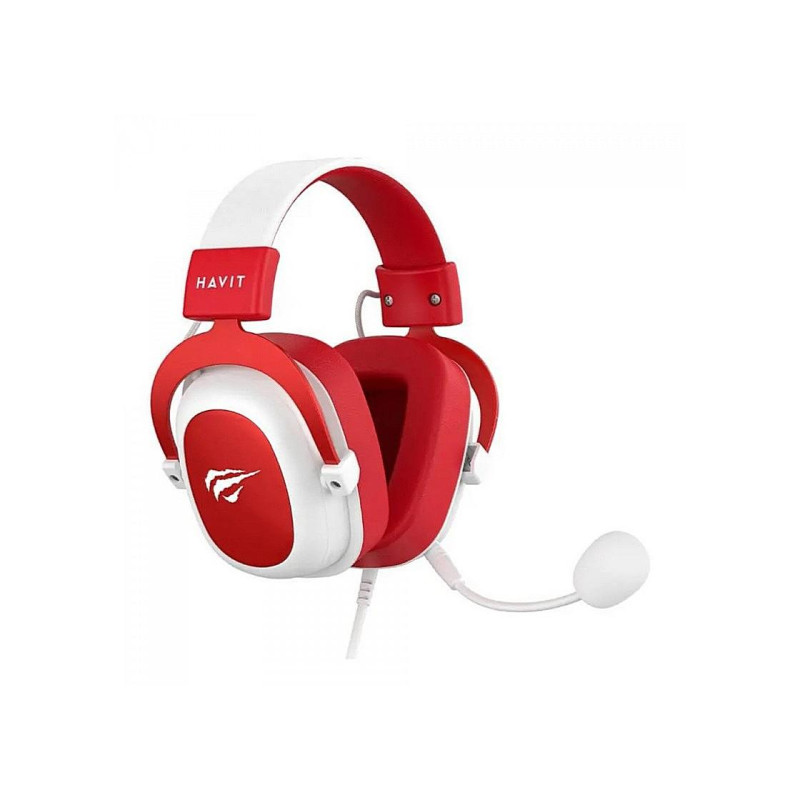 Наушники Havit H2002d, White/Red