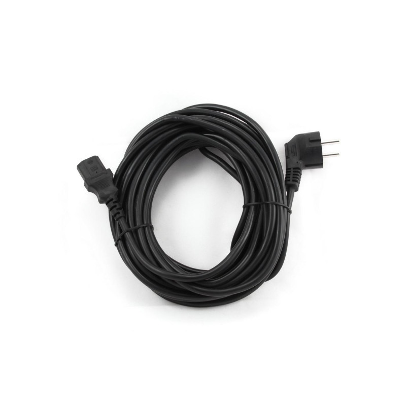 Power Cord - 10 m - PC-220V, Euro Plug, with VDE approval, Cablexpert, PC-186-VDE-10M