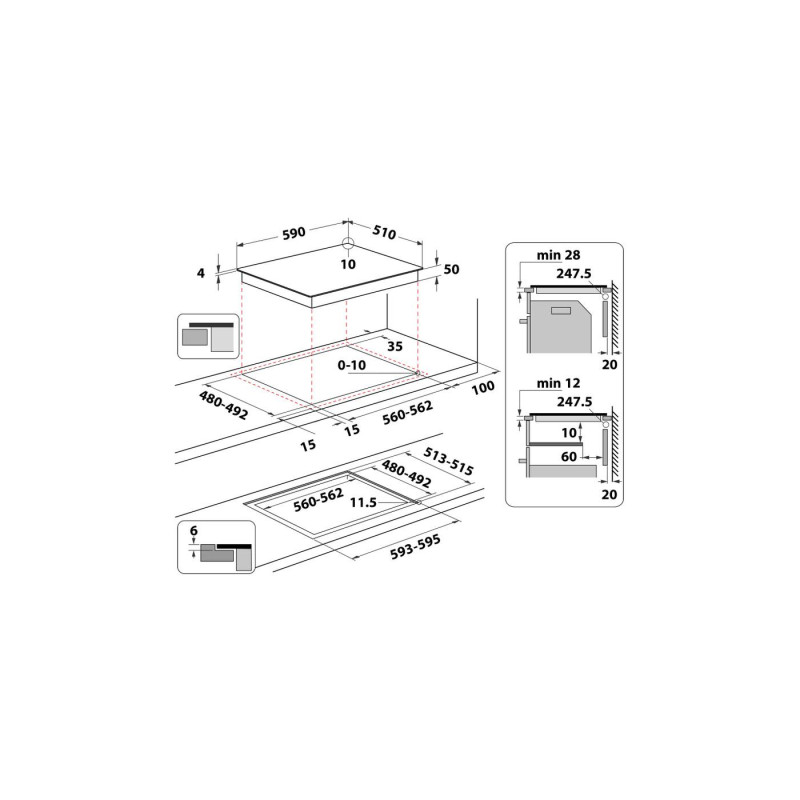 BinHob/ind Whirlpool WL B8160 NE