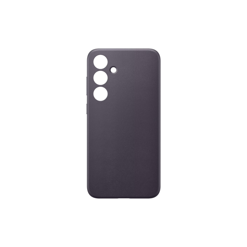 Оригинал Сэм. Чехол из веганской кожи Galaxy S24+, темно-фиолетовый