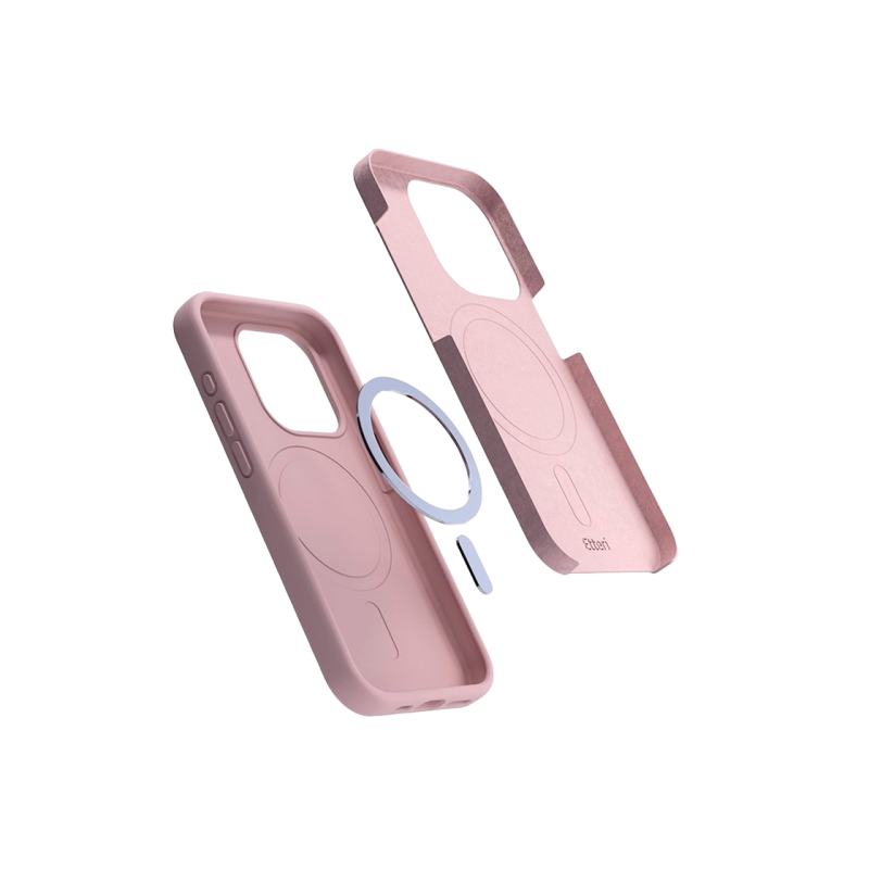 Чехол Etteri Apple iPhone 16 Pro Max, силиконовый Mag, светло-розовый