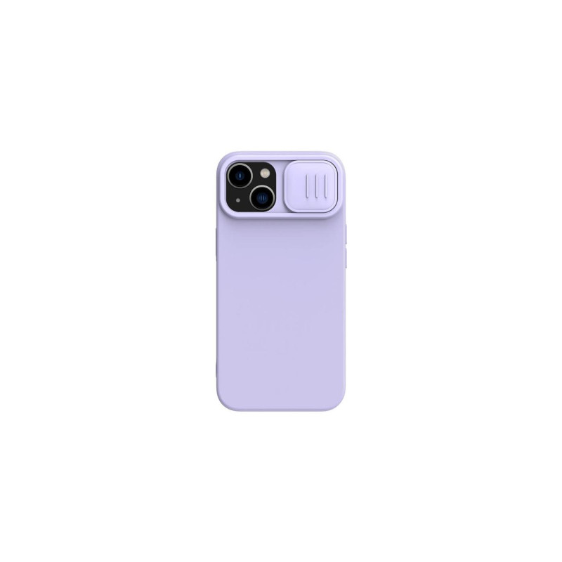 Чехол Nillkin Apple iPhone 14, шелковистый силиконовый чехол CamShield, цвет Misty Purple