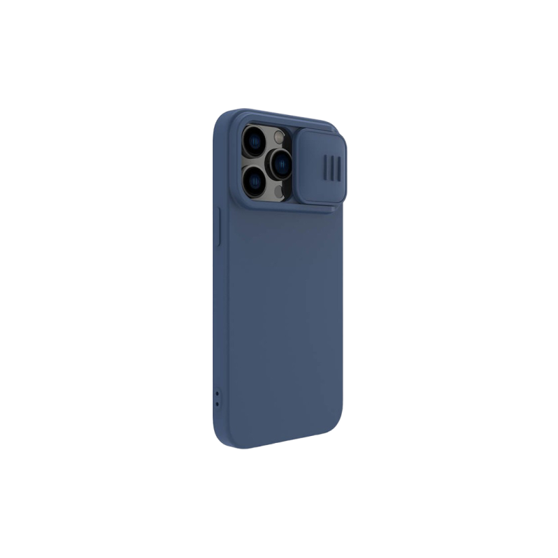 Чехол Nillkin Apple iPhone 14 Pro Max, CamShield Silky Silicone, темно-синий
