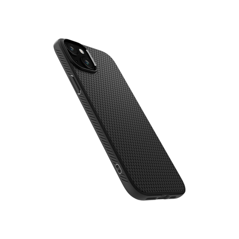 Spigen iPhone 15 Plus, Liquid Air, матовый черный