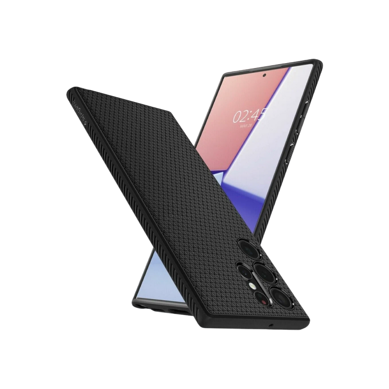 Spigen Samsung S22+, Liquid Air, матовый черный