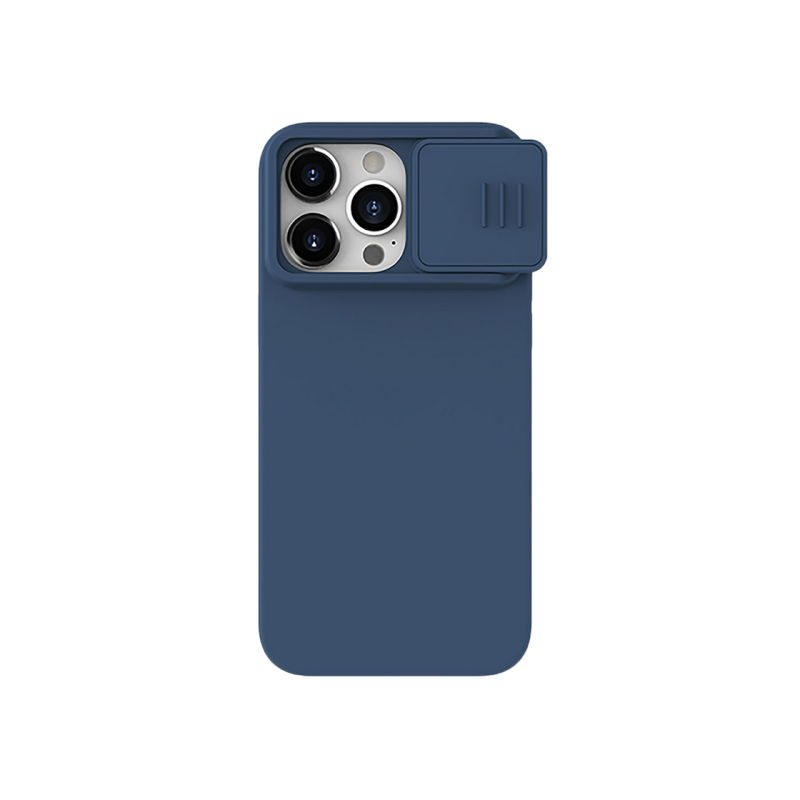 Чехол Nillkin Apple iPhone 15 Pro Max, CamShield Silky Silicone, темно-синий