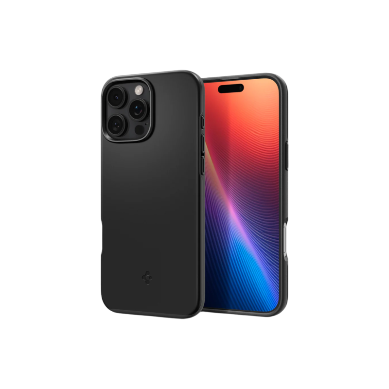 Spigen iPhone 16 Pro Max, тонкий чехол Mag Magsafe, черный