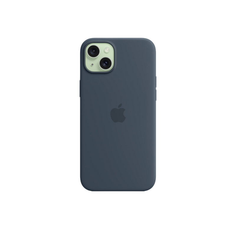 Силиконовый чехол для iPhone 15 Plus с MagSafe - Storm Blue