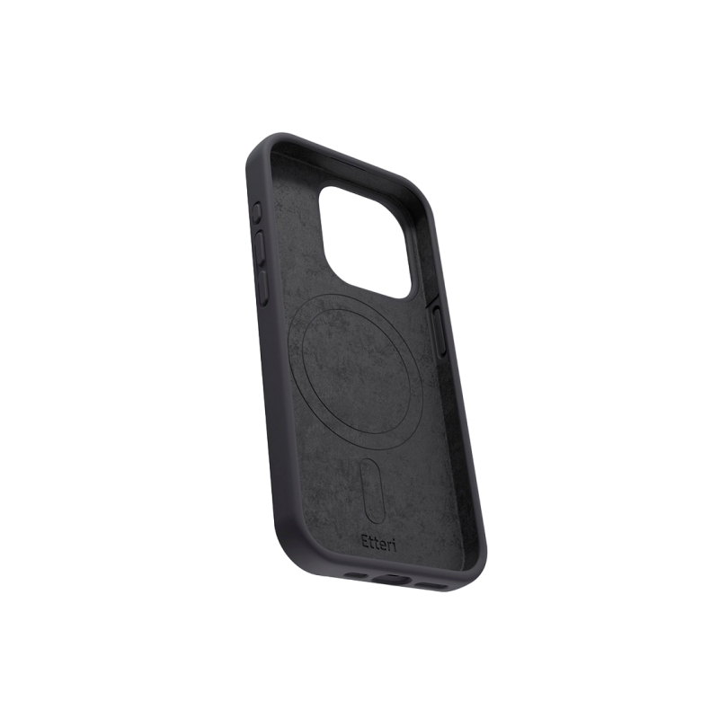 Etteri Apple iPhone 16 Pro, силиконовый чехол Mag, черный
