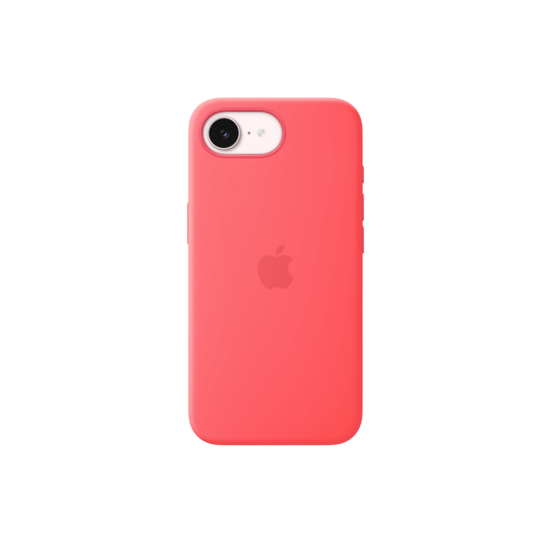 iPhone 17e Silicone Case with MagSafe- Bright Guava, ModelA3646