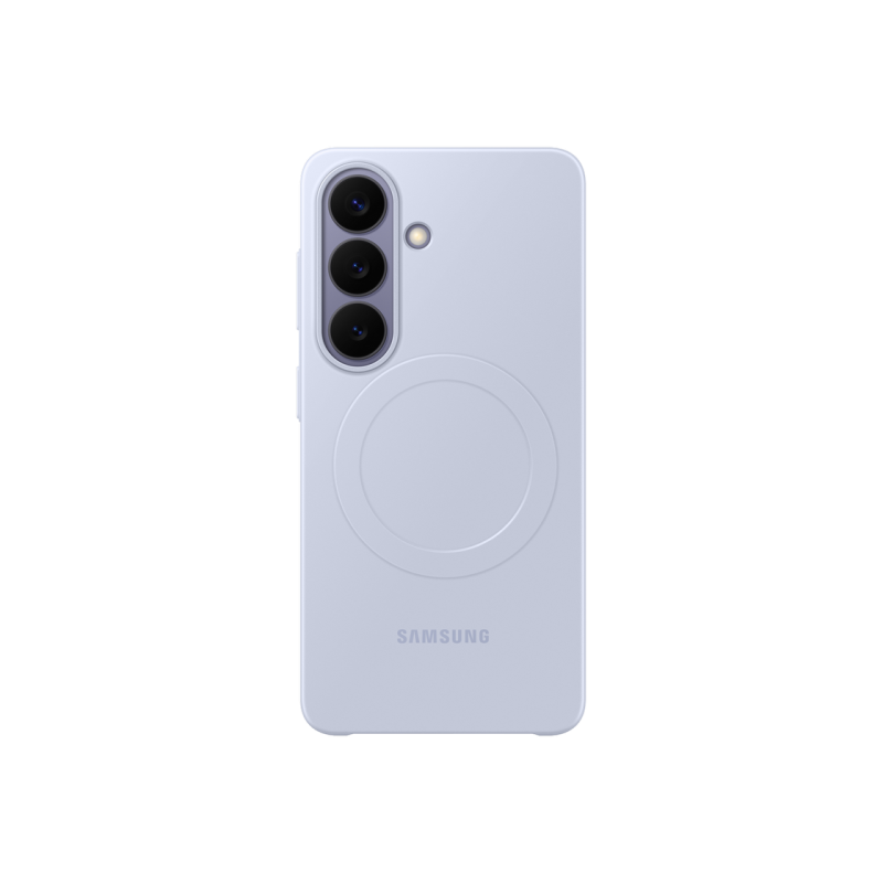 Оригинальный тонкий магнитный чехол Sam для Galaxy S26, светло-фиолетовый.