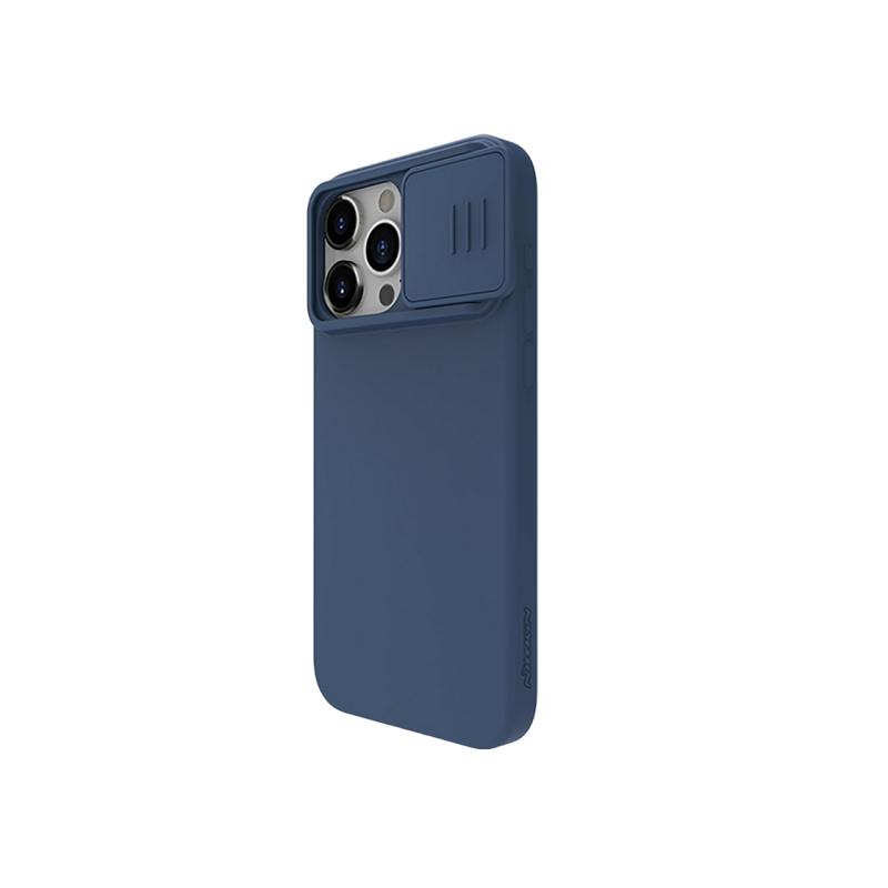 Чехол Nillkin Apple iPhone 15 Pro, CamShield Silky Silicone, темно-синий