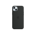 Силиконовый чехол для iPhone 15 Plus с MagSafe - черный