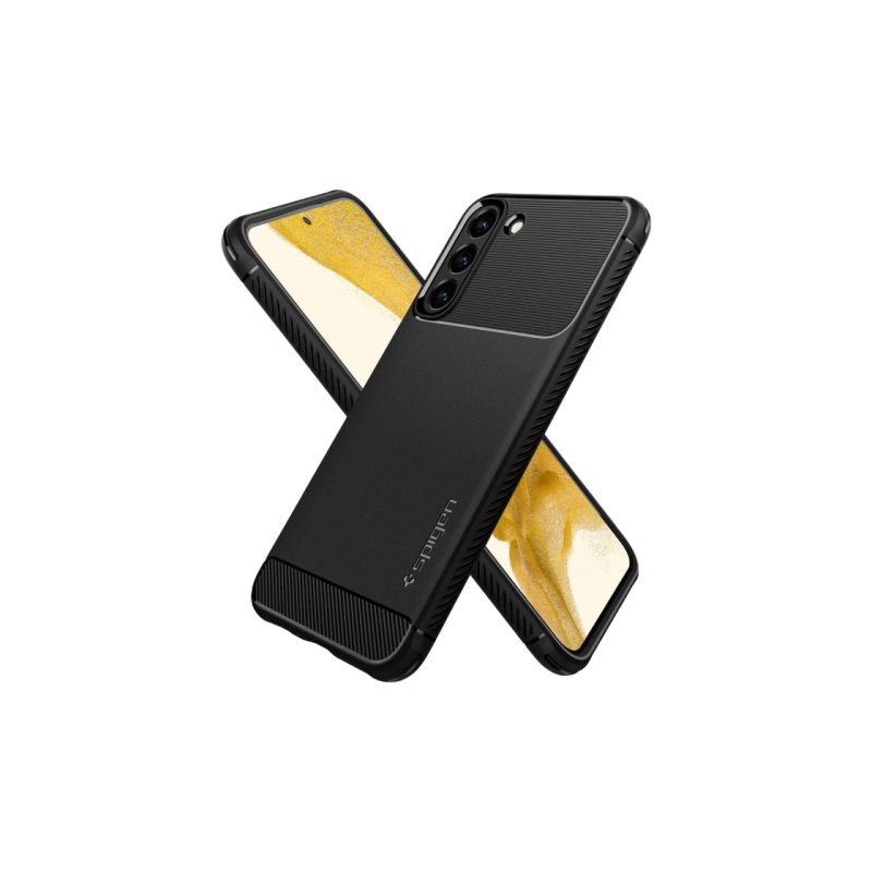 Spigen Samsung S22, прочный, матовый черный