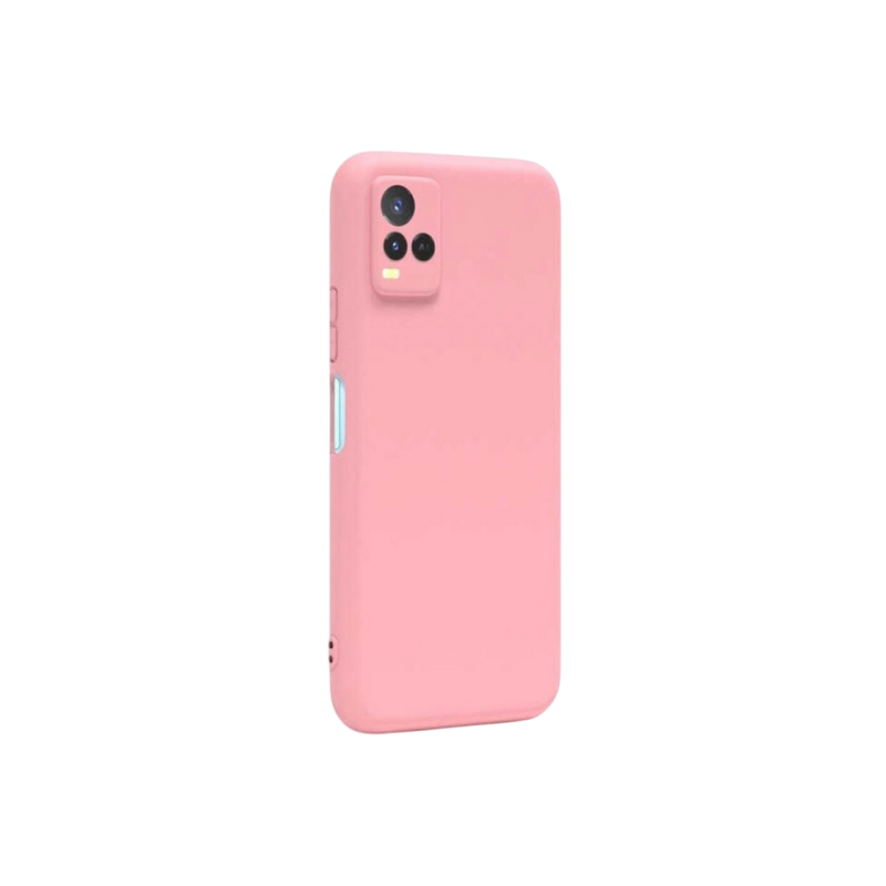 Чехол Xcover для Vivo Y21, жидкий силикон, розовый