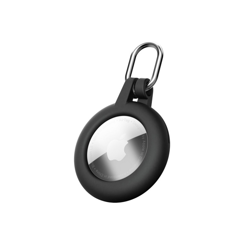 Cellular Silicon Ring Case AirTag/Tracy Soft Shell, Black
