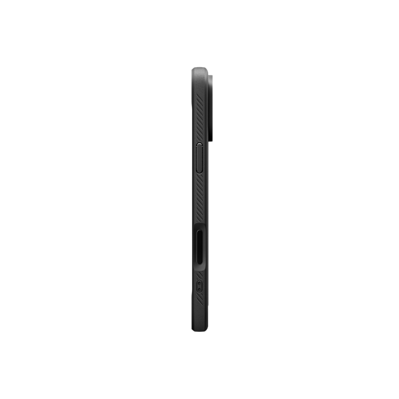 Spigen iPhone 17 Pro, прочный защитный чехол Magsafe, матовый черный
