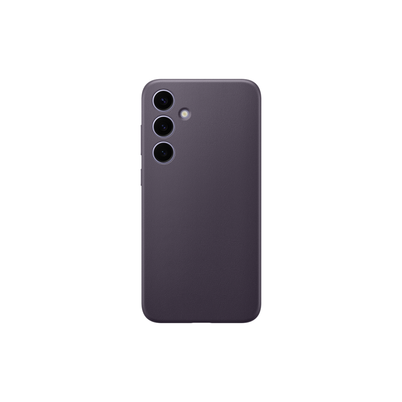 Оригинал Сэм. Чехол из веганской кожи Galaxy S24+, темно-фиолетовый