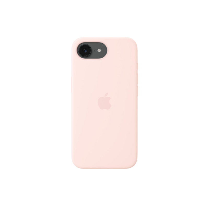 Силиконовый чехол для iPhone 17e с MagSafe — нежно-розовый, модель A3646