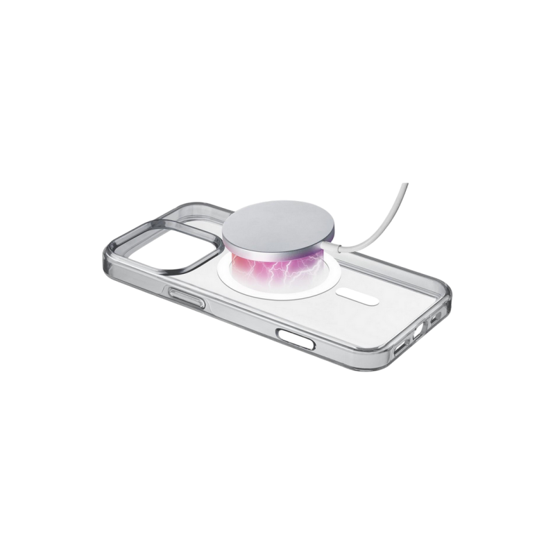 Чехол для iPhone 16 Pro, глянцевый, прозрачный