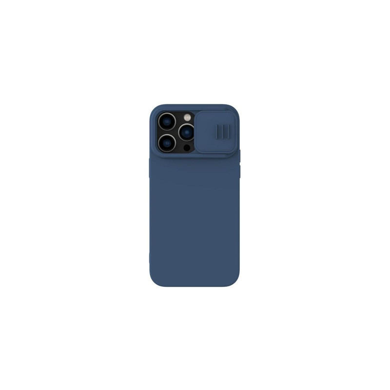 Чехол Nillkin Apple iPhone 14 Pro Max, CamShield Silky Silicone, темно-синий