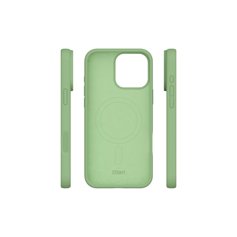 Etteri Apple iPhone 16 Pro Max, Silicone Mag case, Light Green