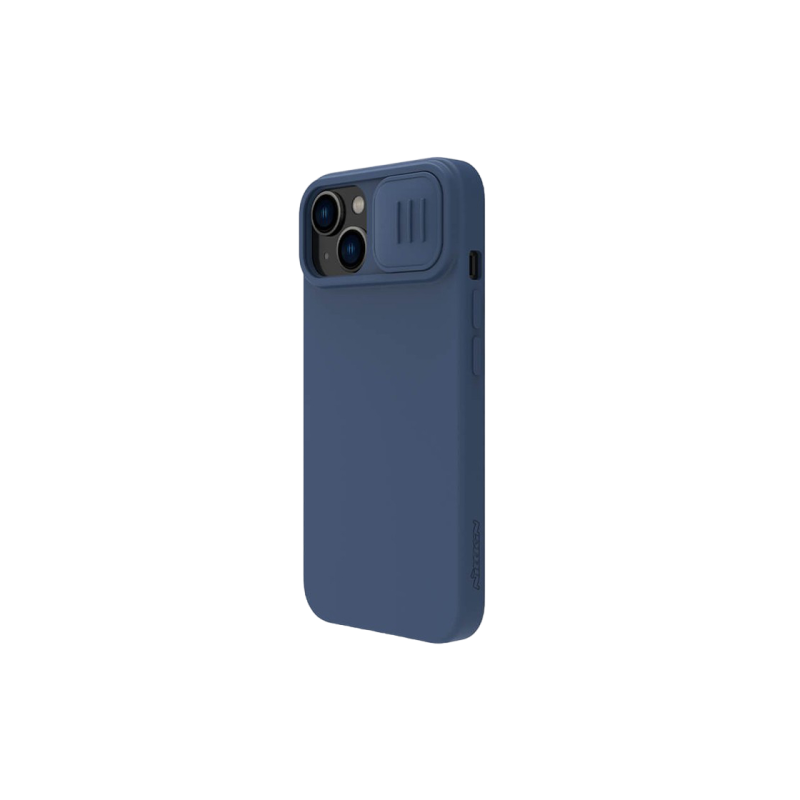 Чехол Nillkin Apple iPhone 14 Plus, CamShield Silky Silicone, темно-синий
