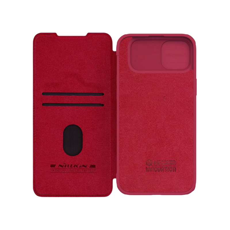 Nillkin Apple iPhone 15 Plus, Qin Pro Красный