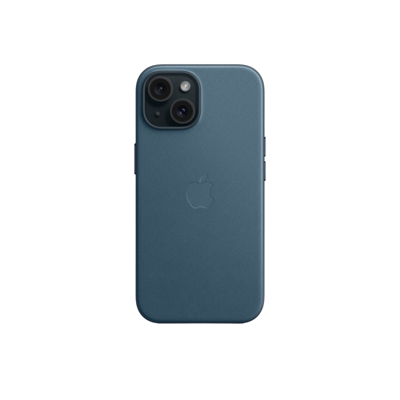 Чехол FineWoven для iPhone 15 Plus с MagSafe — Pacific Blue