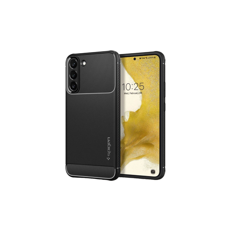 Spigen Samsung S22, прочный, матовый черный