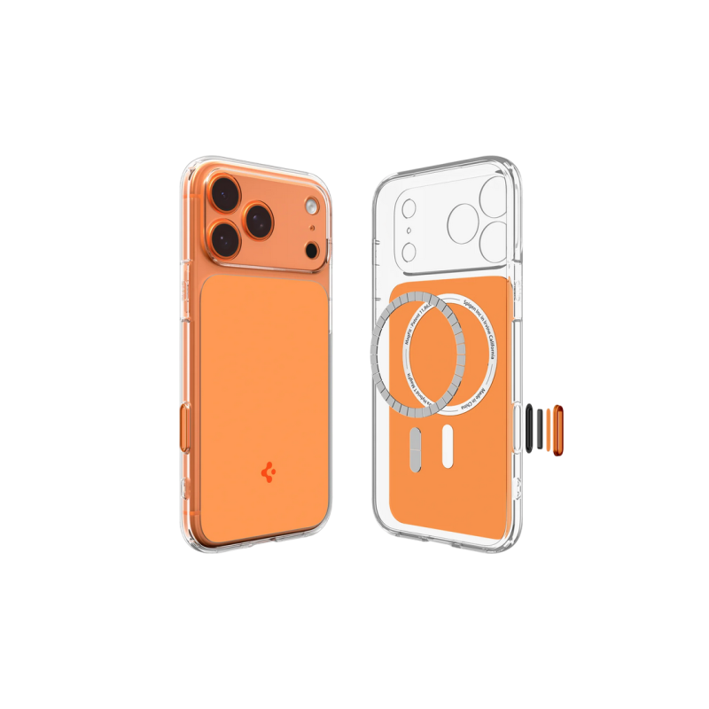Spigen Apple iPhone 17 Pro Max, Ultra Hybrid "T" Mag Safe, Glossy Orange