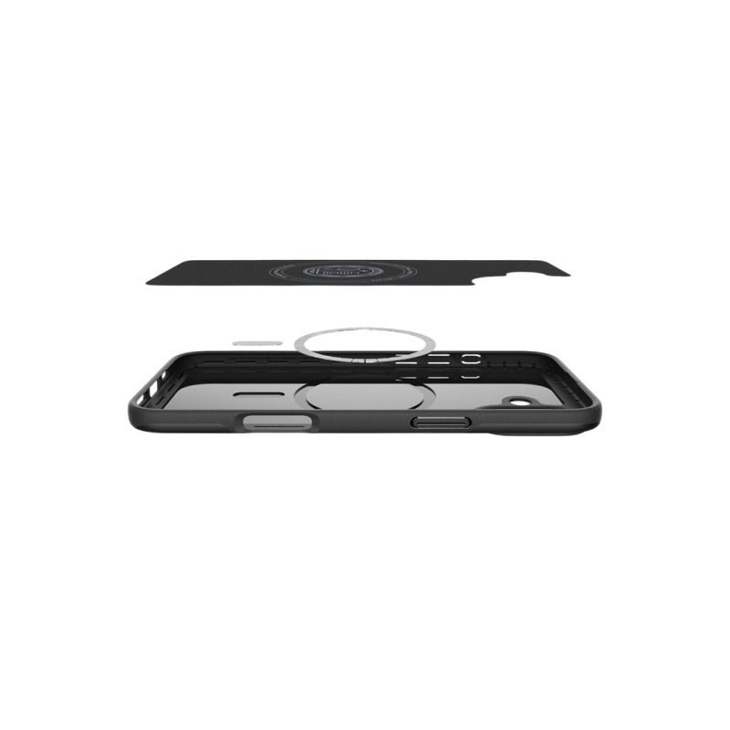 Spigen iPhone 16 Plus, тонкий чехол Mag Magsafe, черный
