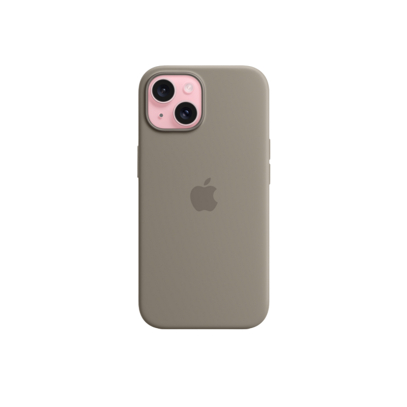 iPhone 15 Silicone Case with MagSafe - Clay