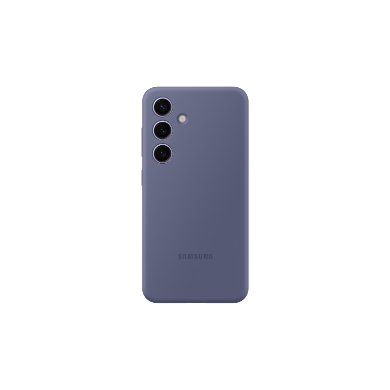 Оригинал Сэм. силиконовый чехол Galaxy S24, Фиолетовый