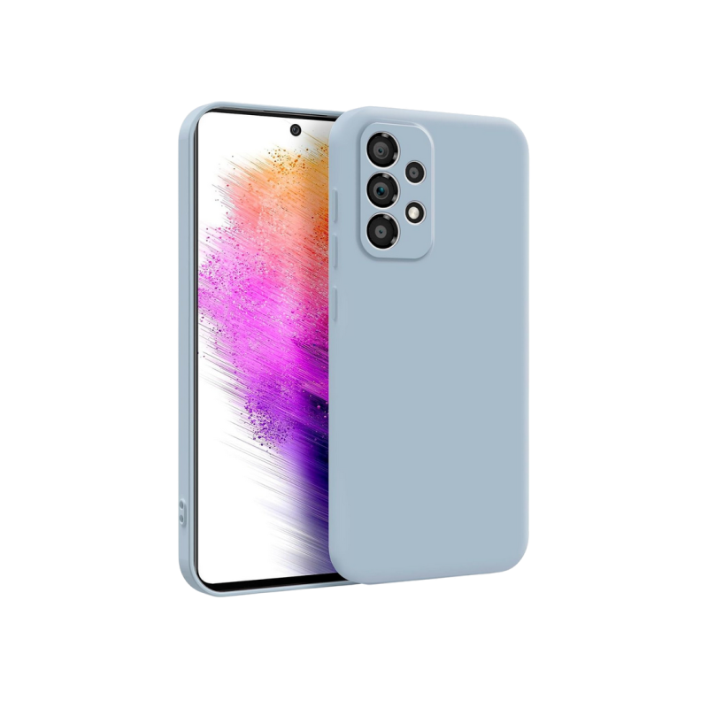 Чехол Xcover для Samsung A73, жидкий силикон, светло-голубой
