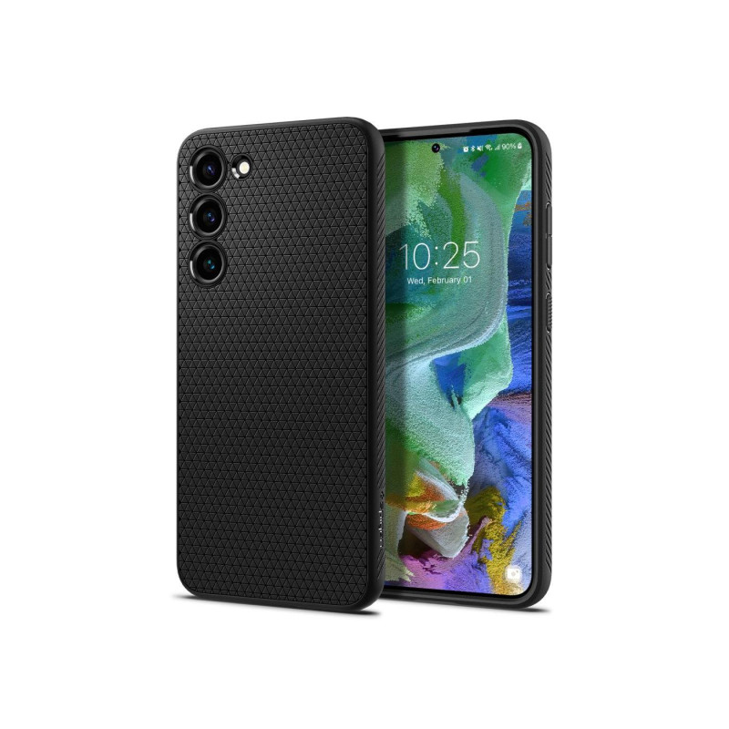 Spigen Samsung S23+, Liquid Air, матовый черный