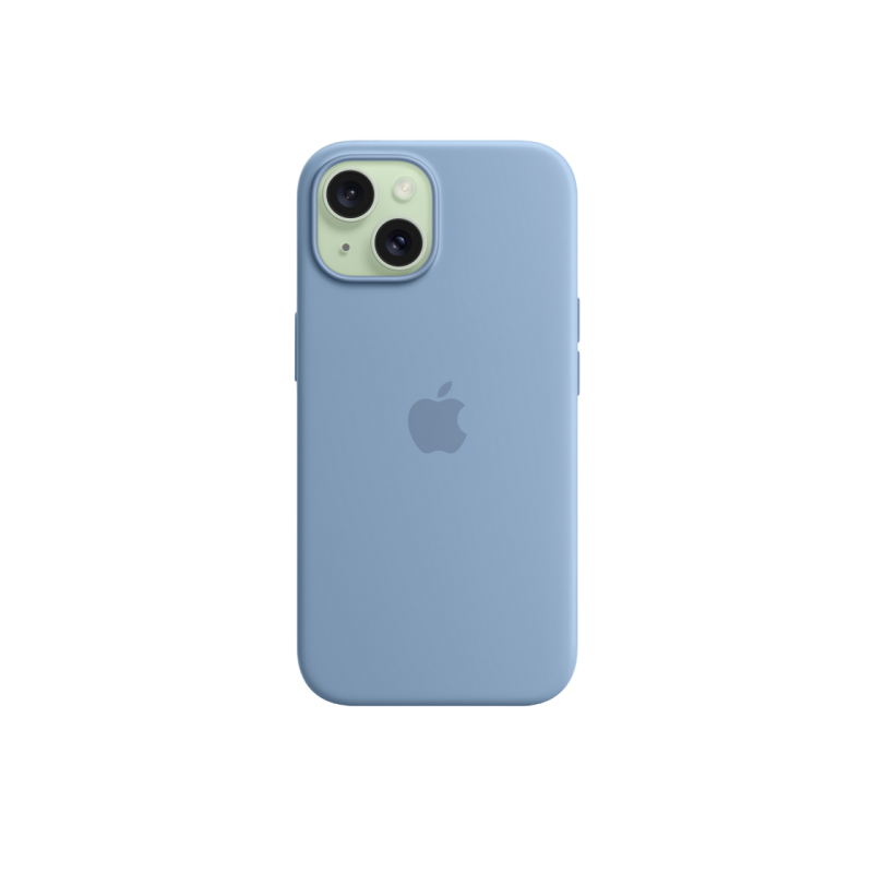 iPhone 15 Silicone Case with MagSafe - Winter Blue