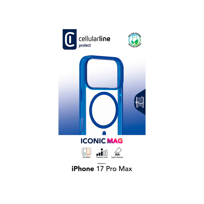 Cellular Apple iPhone 17 Pro Max, Iconic Mag Case, Blue