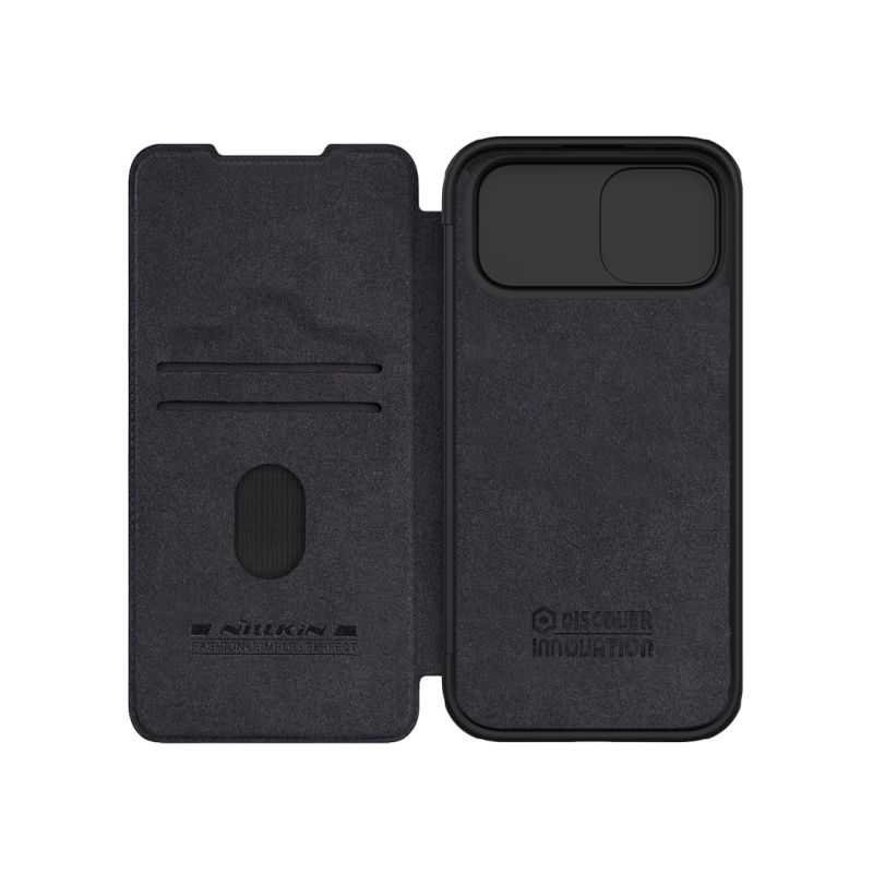 Nillkin Apple iPhone 15, Qin Pro черный