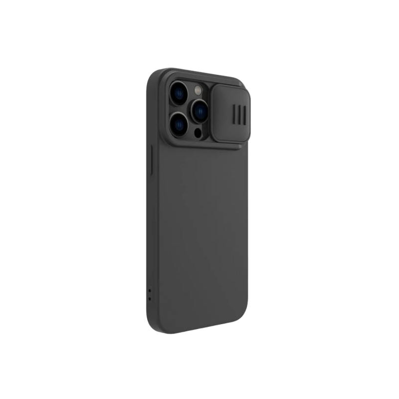 Nillkin Apple iPhone 14 Pro Max, силиконовый чехол CamShield Silky Magnetic, элегантный черный