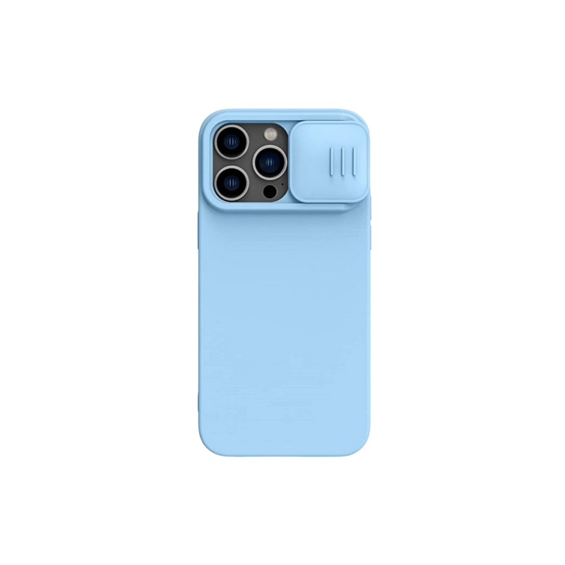 Nillkin Apple iPhone 14 Pro Max, чехол CamShield Silky Silicone, цвет Blue Haze