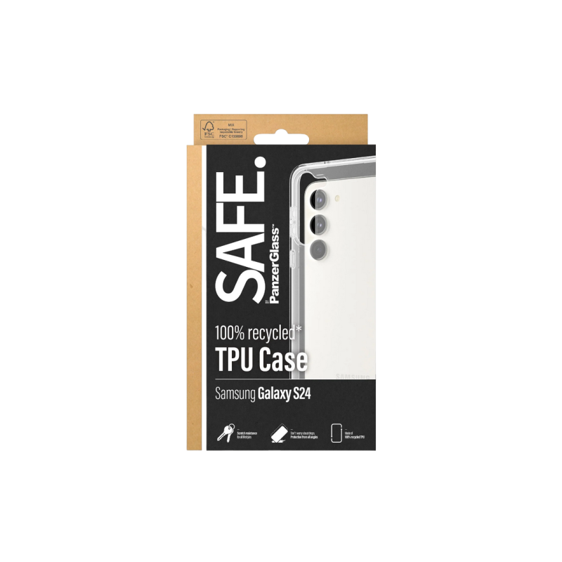 SAFE. by PanzerGlass Samsung Galaxy S24, TPU Case, Transparent