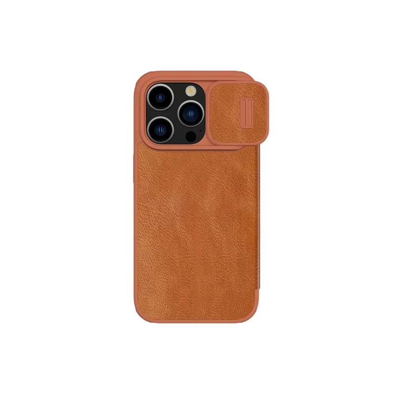 Nillkin Apple iPhone 15 Pro, Qin Pro Коричневый