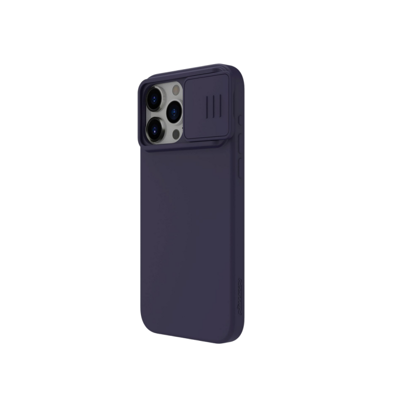 Чехол Nillkin Apple iPhone 15 Pro, CamShield Silky Silicone, темно-фиолетовый