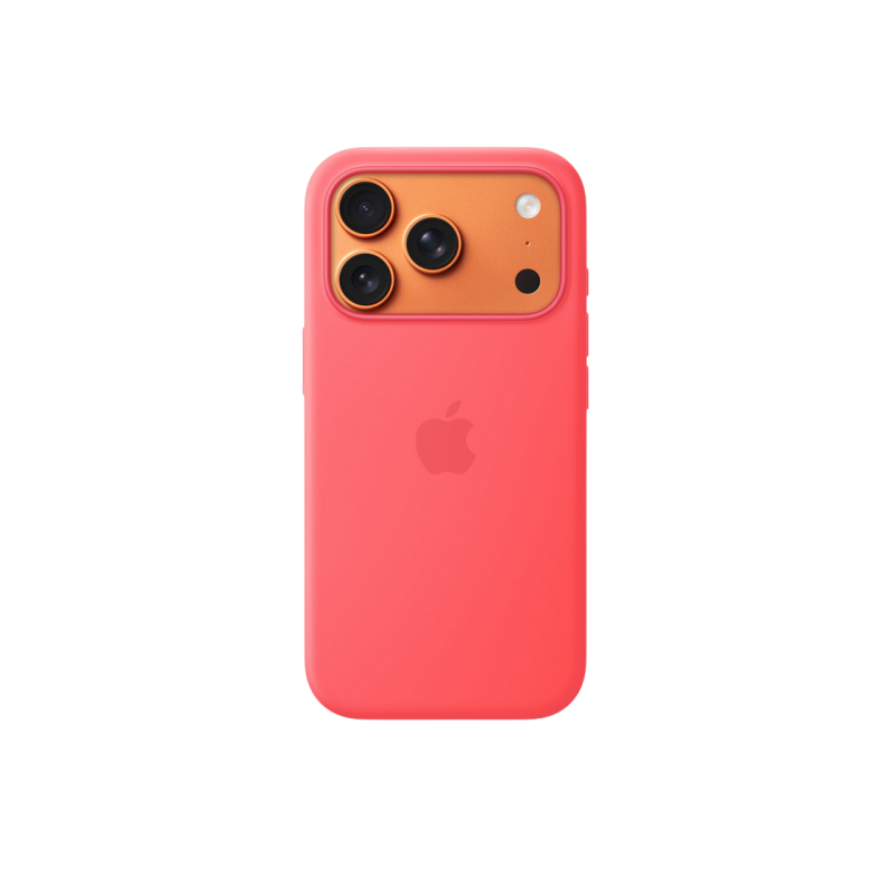 iPhone 17 Pro Silicone Case with MagSafe- Bright Guava, ModelA3559