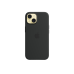 Силиконовый чехол для iPhone 15 с MagSafe - черный