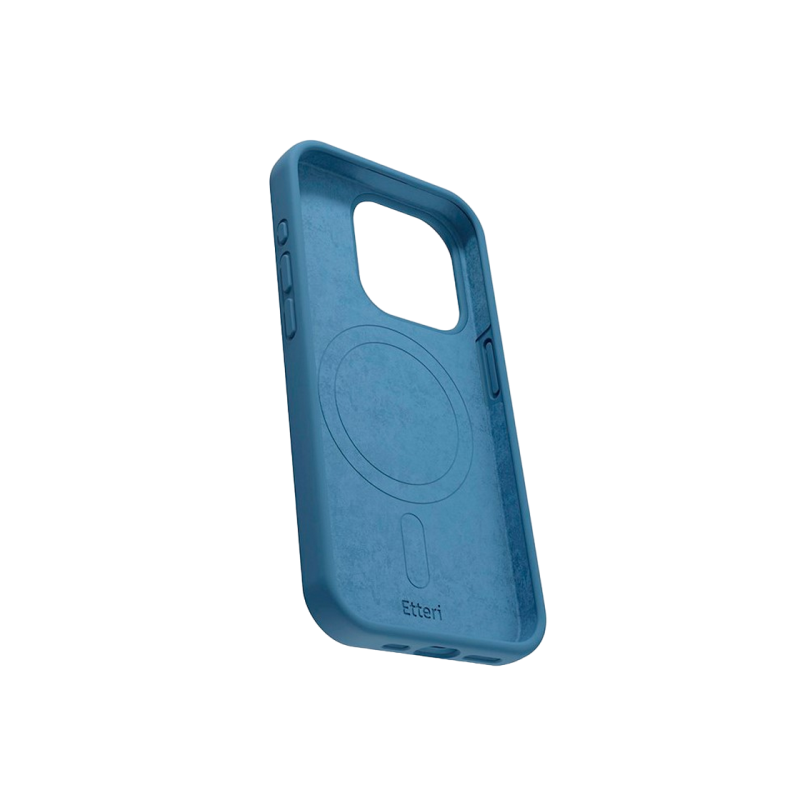 Etteri Apple iPhone 16 Pro Max, силиконовый чехол Mag, темно-синий