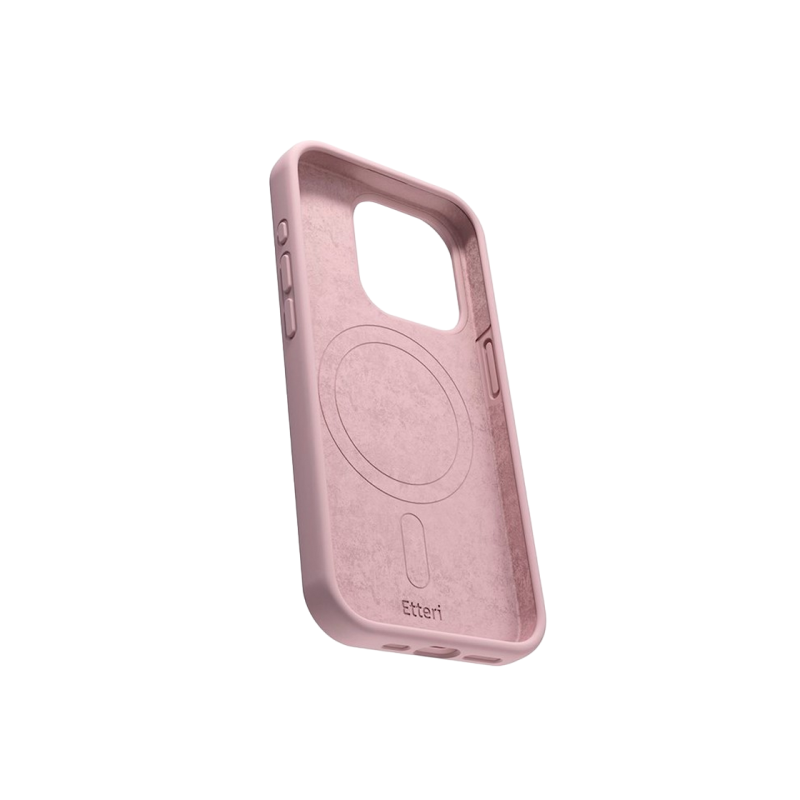 Чехол Etteri Apple iPhone 16 Pro Max, силиконовый Mag, светло-розовый